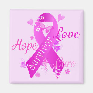 Survivor Love Hope Cure Magnet