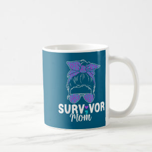 Survivor Mom - Semicolon Suicide Prevention Awaren Coffee Mug