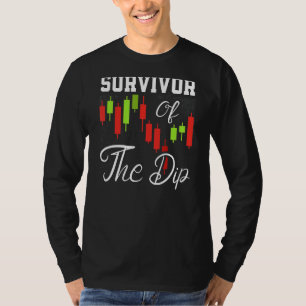 Survivor Of The Dip Day Trading Day Trader Candles T-Shirt