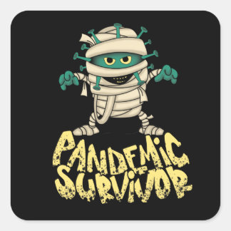 Survivor, Pandemic Survivor, Square Sticker