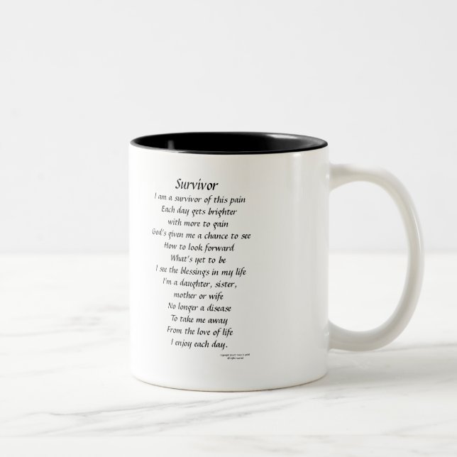 Survivor Picture Two-Tone Coffee Mug (Right)