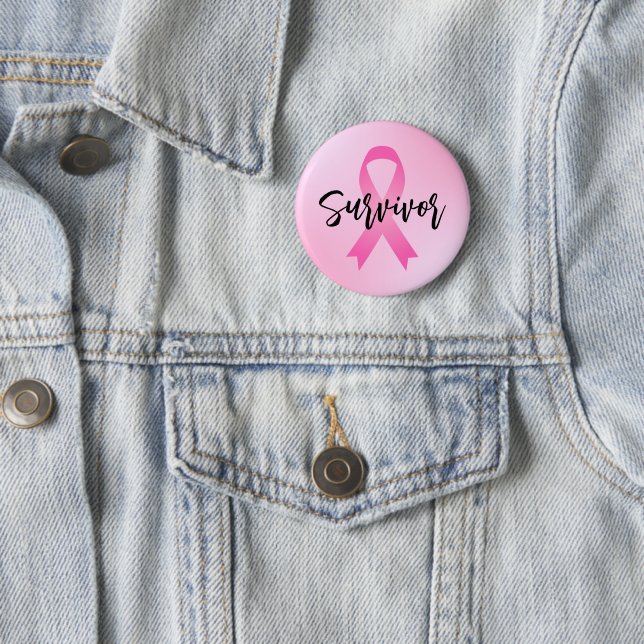 Survivor Pink Breast Cancer 2 Inch Round Button (In Situ)