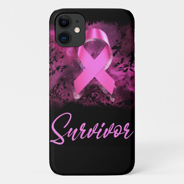 Survivor, support breast cancer awareness Case-Mate iPhone case (Back)