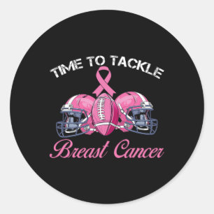 Survivor Time To Tackle Breast Cancer Awareness  Classic Round Sticker