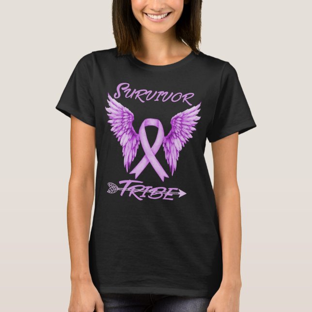 survivor tribe leiomyosarcoma LMS warrior T-Shirt (Front)