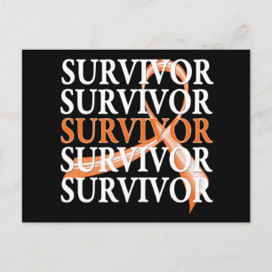 Survivor Whimsical Collage v2 Kidney Cancer Postcard