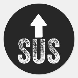 Sus Game Idk Bro Bruh Meme Funny Video Gamer 1  Classic Round Sticker