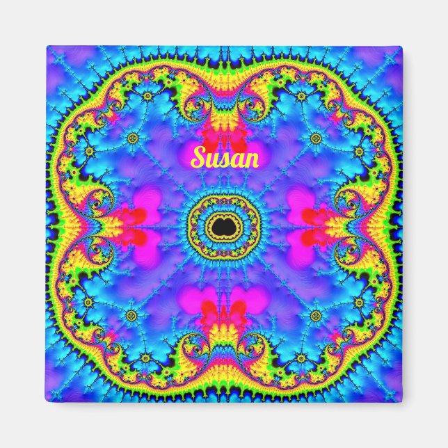 SUSAN ~ Aimant de conception fractale 3D Fluoro (Devant)