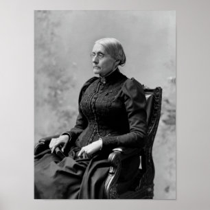 Susan B. Anthony Seated Portrait - 1891 Poster