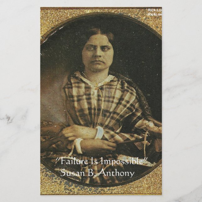 Susan B Anthony Wisdom Quote Gifts & Cards (Front)