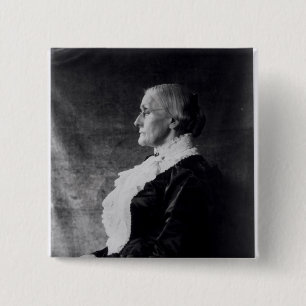 Susan Brownell Anthony 2 Inch Square Button