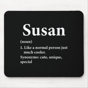 Susan Name Definition Funny D  Mouse Pad