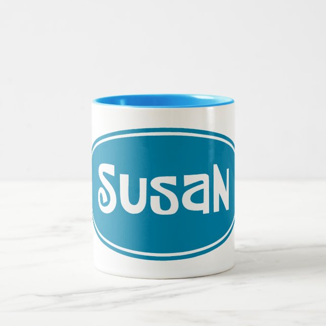 "SUSAN" Two-Tone COFFEE MUG (Center)