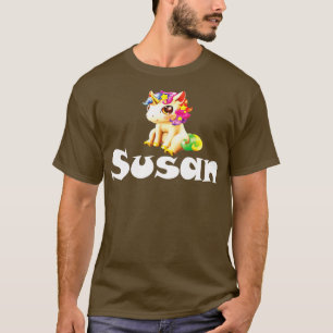 Susan Unicorn Name T-Shirt