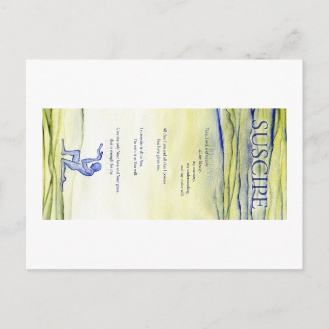 Suscipe (Prayer of St. Ignatius) Postcard (Front)