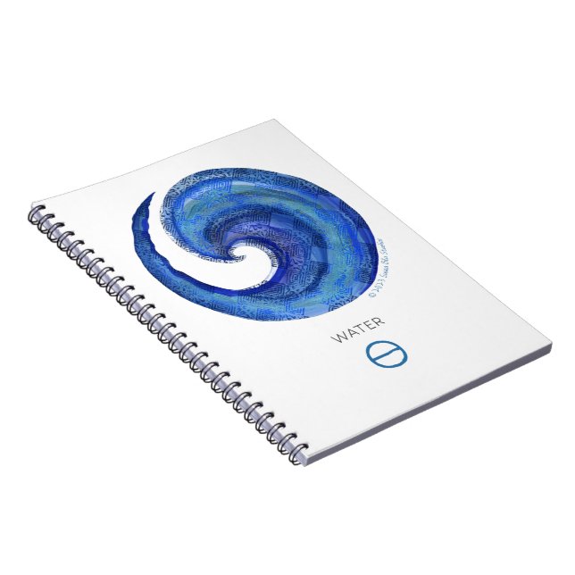 Susea Blu Studios Water Symbol Notebook (Right Side)