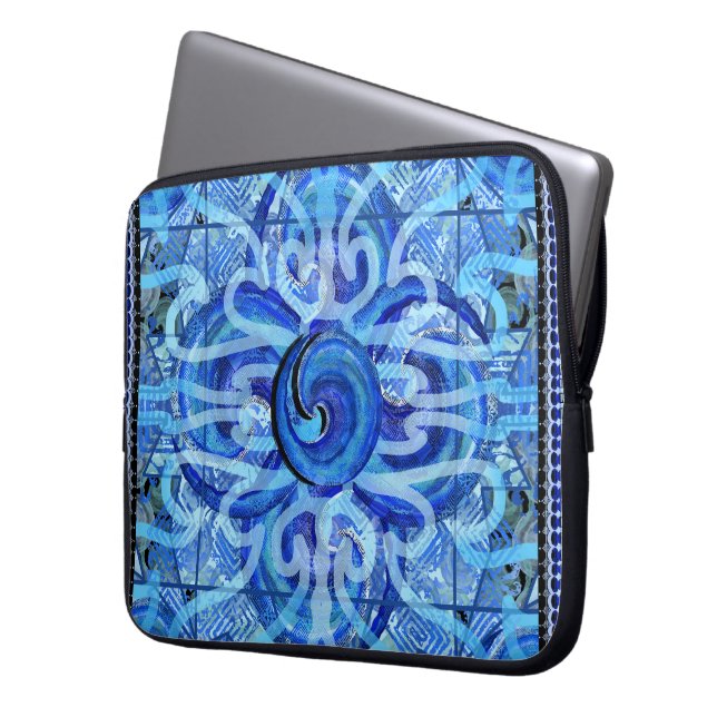 Susea Blu Studios Wave Laptop Sleeve (Front Left)
