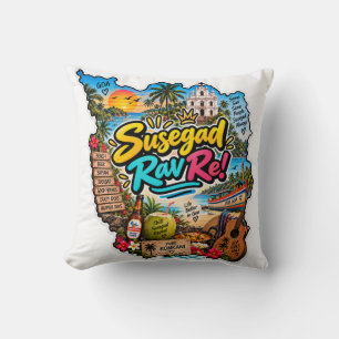 Susegad Rav Re! — Pure Konkani, Goan Soul Throw Pillow