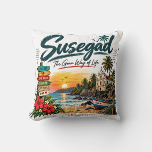 Susegad — The Goan Way of Life Throw Pillow