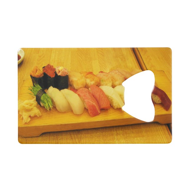 Sushi 寿司 credit card bottle opener (Front (Horizontal))