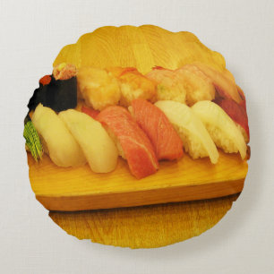 Sushi 寿司 round pillow