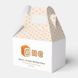 Sushi- 1st Birthday Favor Box