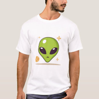 Sushi Alien – Cute Minimal Food Art T-Shirt