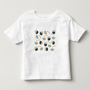 Sushi and Noodles Pattern Toddler T-shirt