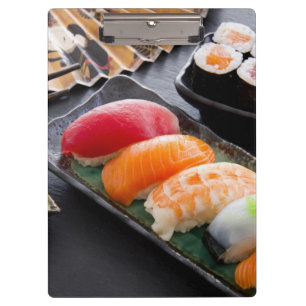 Sushi and rolls clipboard