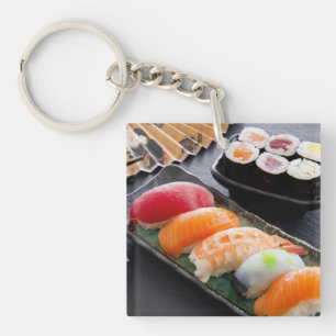 Sushi and rolls keychain