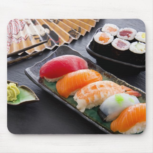 Sushi and rolls mouse pad (Front)