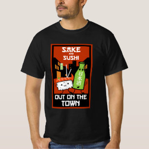 Sushi And Sake Foodies T-Shirt