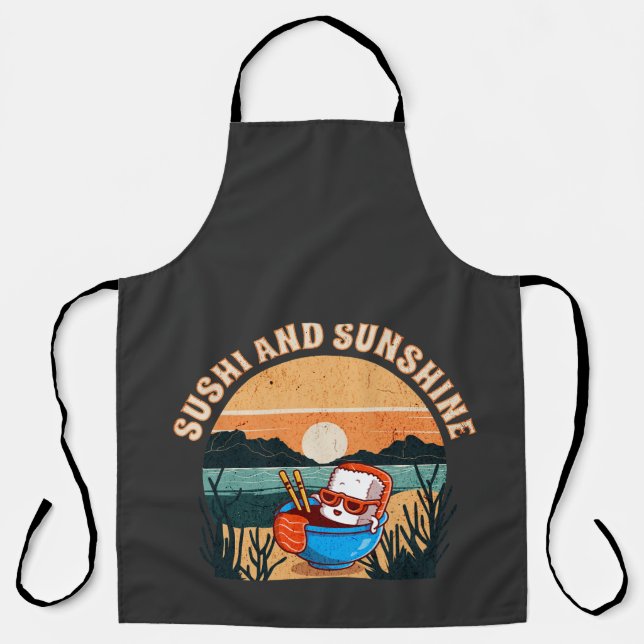 Sushi and Sunshine Apron (Front)