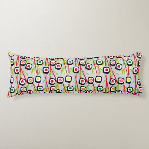 Sushi background body pillow