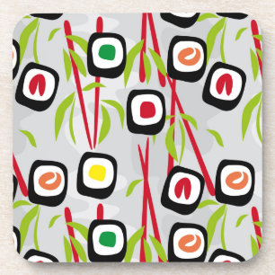 Sushi background coaster