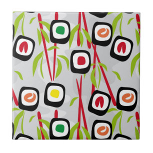 Sushi background tile