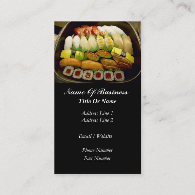 Sushi Bar Business Card (Front)