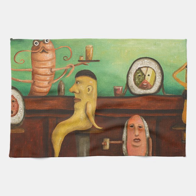 Sushi Bar Kitchen Towel (Horizontal)