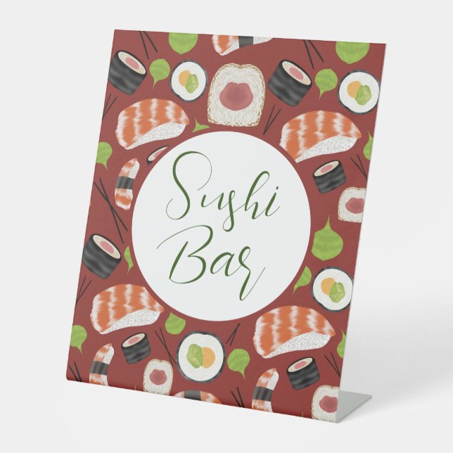Sushi Bar  Pedestal Sign (Front)