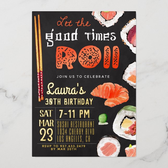 Sushi Birthday (Front)