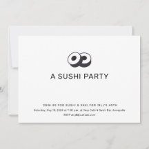 Sushi Birthday Dinner Party