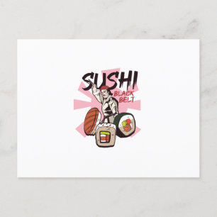 Sushi Black Belt Postcard