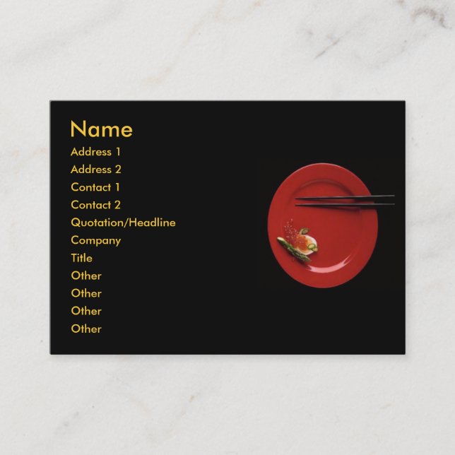 Sushi Business Card (Front)