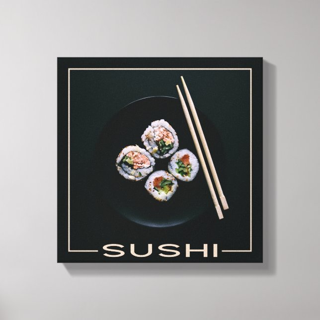 Sushi canvas print (Front)