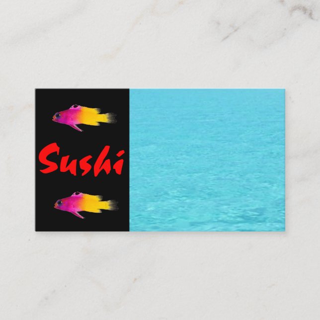 Sushi Carte de visite (Devant)