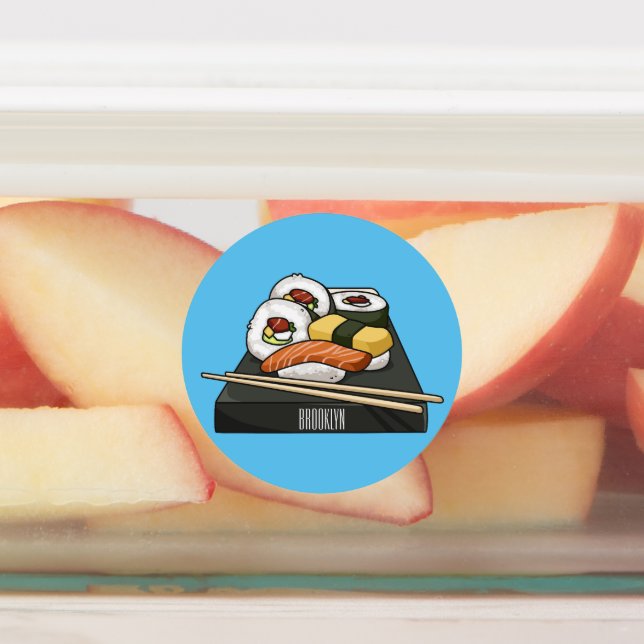Sushi cartoon illustration  (Affixed)
