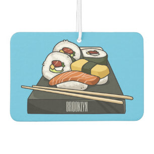 Sushi cartoon illustration air freshener