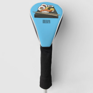 Sushi cartoon illustration  golf head cover