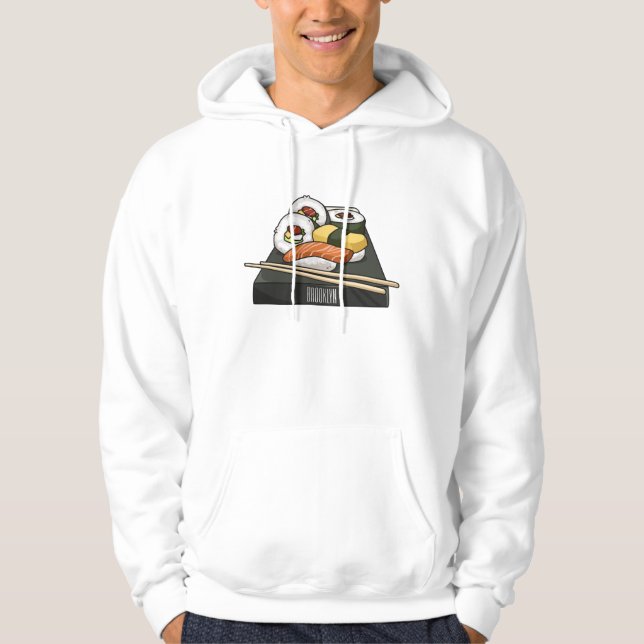 Sushi cartoon illustration  hoodie (Front)