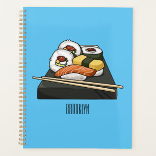 Sushi cartoon illustration planner